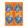 Orange Mermaid and Merfaery Bookmarks Post Cards