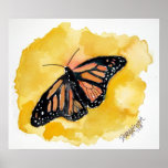 orange_monarch_butterfly posters