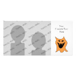 Orange Monster. Personalized Photo Card