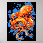 Orange Octopus posters