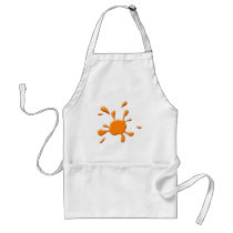 Orange Paint Splodge Aprons