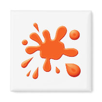 Orange Paint Splodge