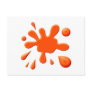 Orange Paint Splodge Post Card