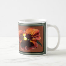 Orange Pansy Mug