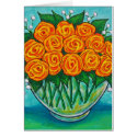 Orange Passion Rose Greeting/Note Card