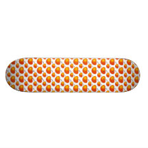 Orange Pattern Skateboard