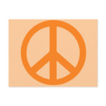 Orange Peace Sign Products postcards