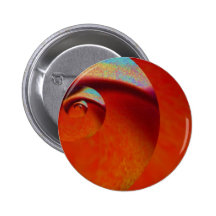 Orange Peel Against Blue Sky Pinback Button