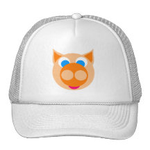 orange piggy trucker hat
