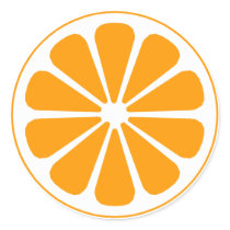 orange pinwheel sticker