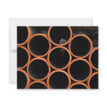Orange Pipes Design invitations