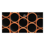 Orange Pipes Design photo cards