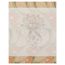 orange poppies art noueveau style personalised flyer