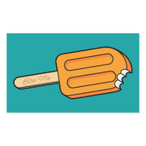 Orange Popsicle Bite Me Sticker (Rectangle)