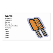 Orange Popsicle Business Cards