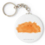 Orange PuffBall Critter Keychains