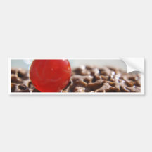 Orange Rare Marble Bumper Sticker