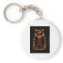 Orange-Red Cat Key Chain