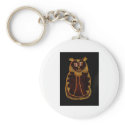 Orange-Red Cat keychains