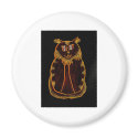 Orange-Red Cat magnets