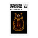 Orange-Red Cat postage