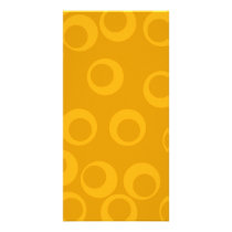 Orange retro pattern. photo card template