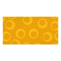 Orange retro pattern. photo greeting card