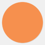 Orange Round Sticker