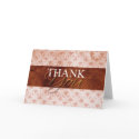 Orange Rust Fall Thank You Cards