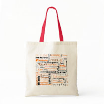 Orange Sacral Chakra Positive Affirmations Canvas Bag