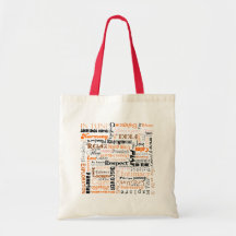 Orange Sacral Chakra Positive Affirmations Canvas Bag