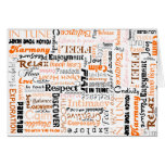 Orange Sacral Chakra Positive Affirmations cards