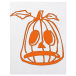 Orange Sad Pumpkin Face flyers