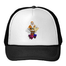 Orange Santa Claus Trucker Hat