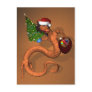 Orange Santa Dragon Postcard