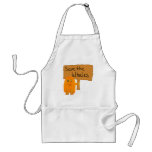 orange save the whales aprons