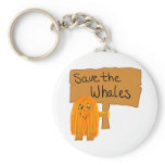 orange save the whales keychains