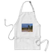 Orange Singe Dwelling With In Palm Trees, Sarah Apron