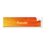 Orange sky Meets Sea Bumper Stickers