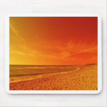 Orange sky Meets Sea Mouse Mats
