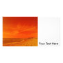 Orange sky Meets Sea Custom Photo Card