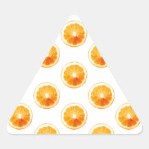 Orange Slices Polka Dots Stickers