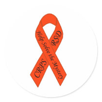 Orange Solve the Mystery Ribbon