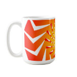 Orange Spiral Pattern: Vector Art: mugs
