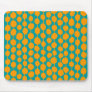 Orange Spots and Lines Mouse Pads