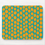Orange Spots and Lines mousepads