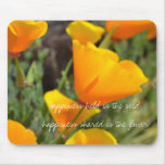 Orange Spring Flowers mousepads