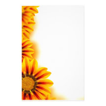 Orange Sunflower Stationery