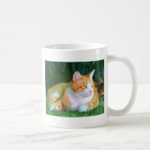 Orange Tabby Cat Coffee Mug