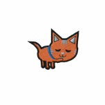 Orange Tabby Cat embroidered shirts